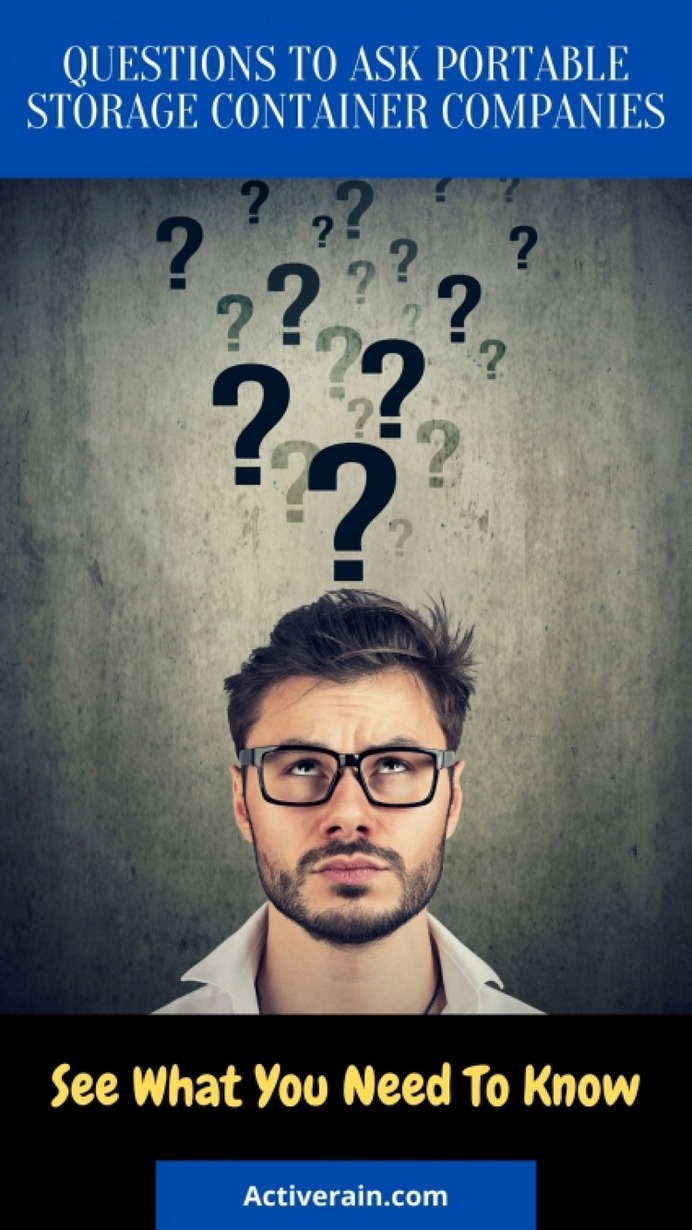 What to Ask Portable Moving Container Companies Infographic