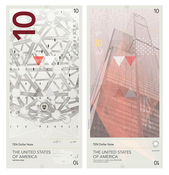 travis purrington banknotes introduce radical redesign for the US #us #money