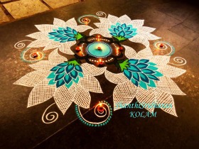Beautiful diwali rangoli designs
