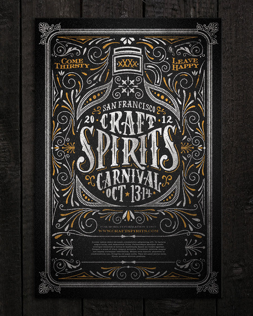 Typeverything.comCraft Spirits Carnival poster by Joel Felix. #illustration #lettering #poster