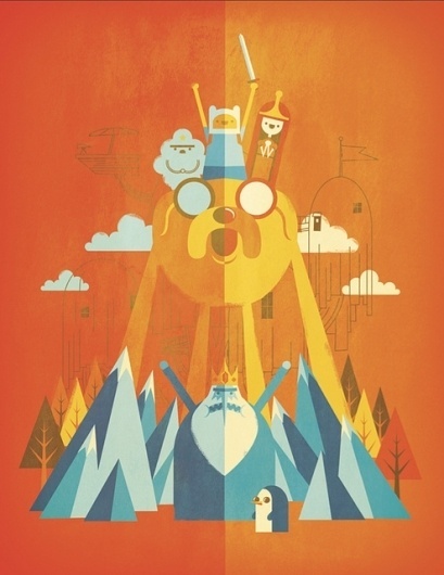 Adventure Time Tribute by Jorsh Pena on Flickr. #adventure #illustration #time