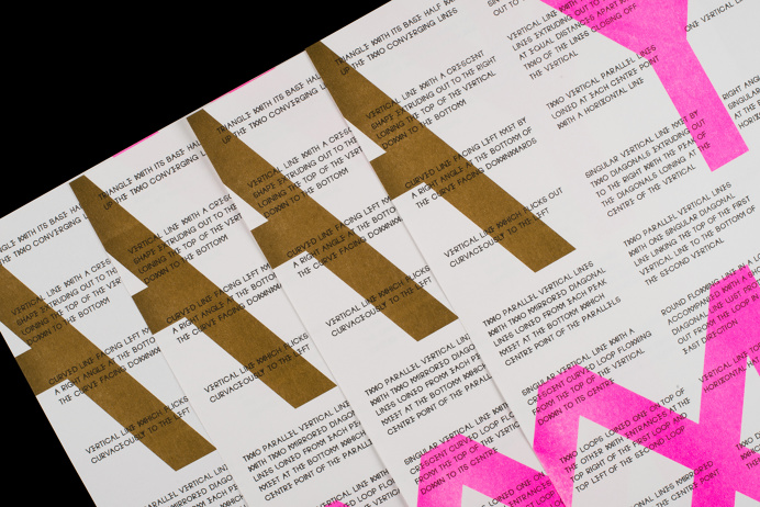 The Interpreted Typeface - Luke Dodridge #publication #book #typography #design #poster #zine #pink #neon #type #typeface #gold