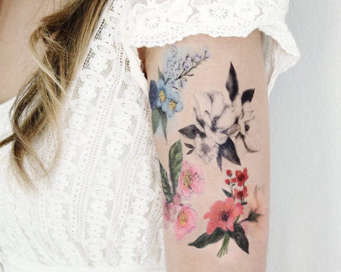 Beautiful Temporary Tattoos by Kelly Mitchell Gazdowicz #tattoo #bodyart