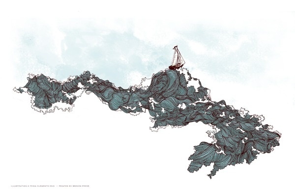 Frida Clements || Design & Illustration #illustration #waves