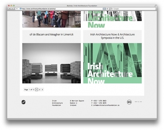 Architecture Foundation | Aad #studioaad #website #architecture #foundation #irish