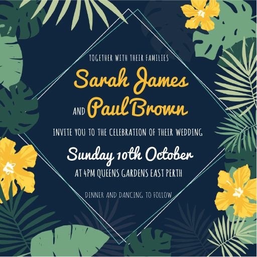 Tropical Hawaiian - Wedding Invitations #paperlust #weddinginvitation #weddingstationery #weddinginspiration #card #design #paper #digitalc