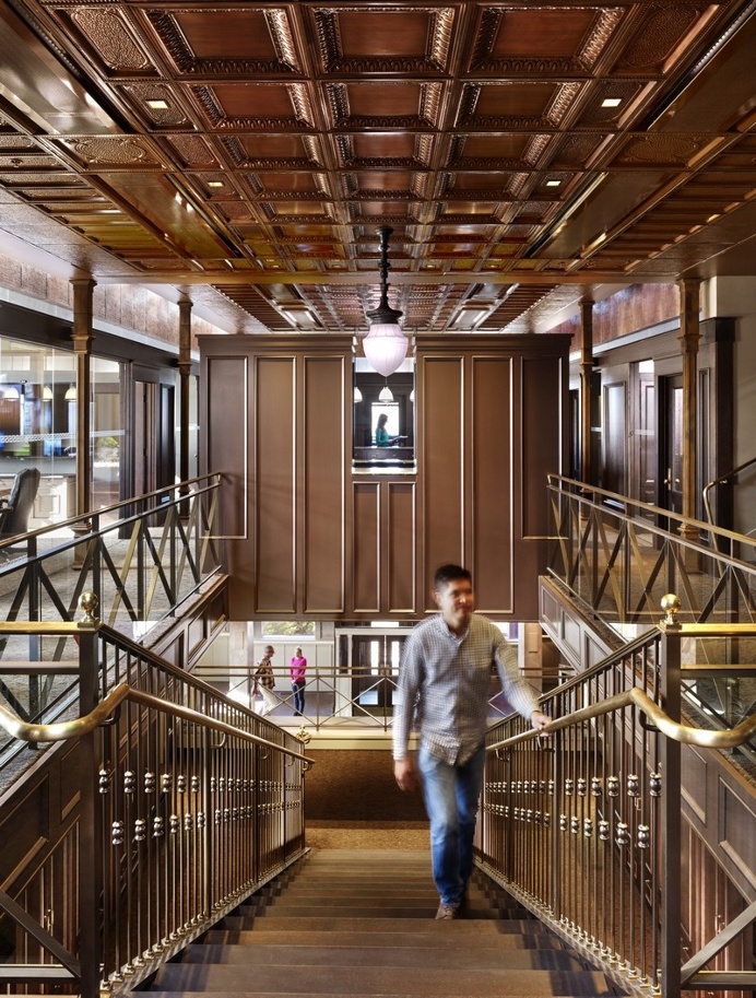 Historic Bank Building Converted into Modern Office Space
