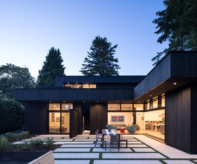 Practical Modern Home into the Semi-rural Environment: Combo House
