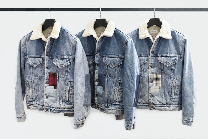 Ovadia and Sons Levis Vintage Patchwork Truckers Sherpa Archival New York Handstitch handsewn collaboration 2018 January 25