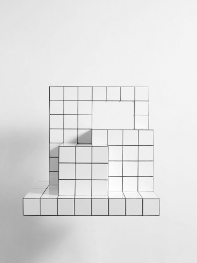 white cubed