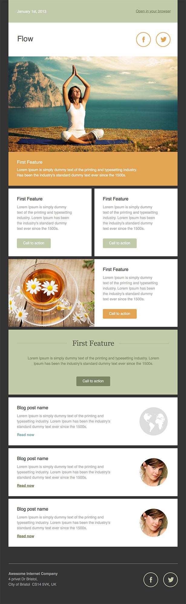 Newsletter Templates, Free Email Templates | CakeMail.com