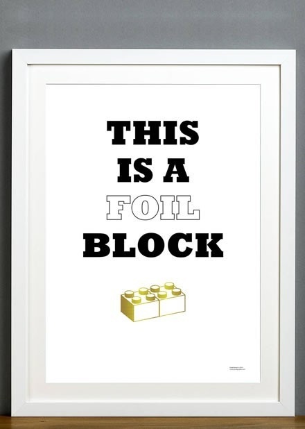 Foil Block #print #foil #illustration