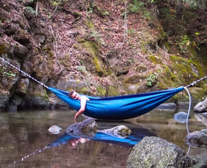 The Hydro Hammock is an unusual floating #hammock bathtub that gives you an ultra #luxurious experience. Take it anywhere for bath time any