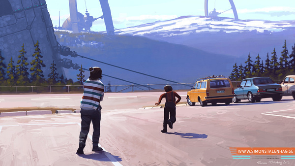 Simon Stålenhag Art Gallery #sweden #fantasy #futuristic #fi #sci #landscape #digital #illustration #art