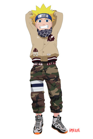 Naruto Gets the Rocksmith Treatment via Human Aliens | Hypebeast #fashion #naruto #anime