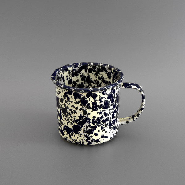 Marbled Enamel Mug Navy #mug #enamel