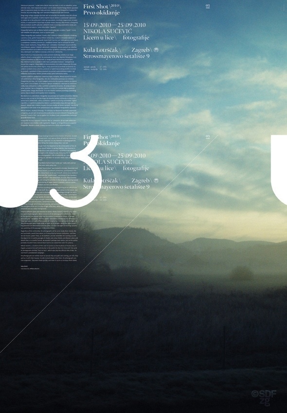FirstShot 2010 Posters #landscape #design #graphic #typography