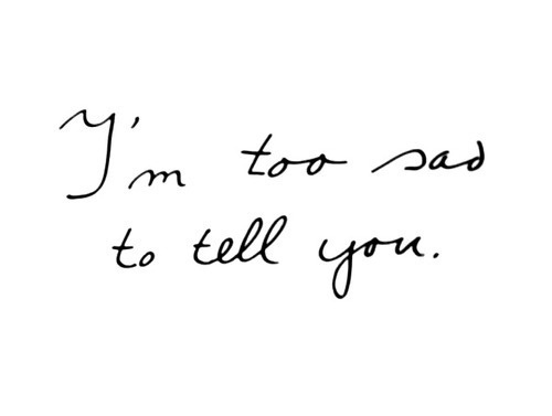 »im too sad to tell you« by bas ader (1971)[watch it here] #lettering #tell #sadness