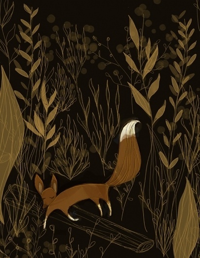 Fox Illustration « BlueBirdee #illustration #ink #fox #art
