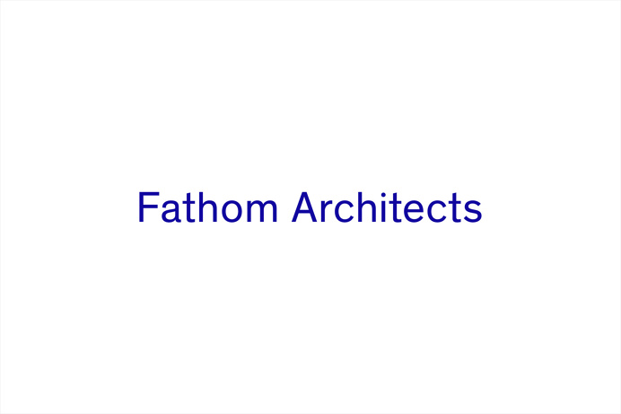 New Fathom Architects Branding corporate dnco- design minimal inspiration blue typography type designer www.mindsparklemag.com mindsparkle m