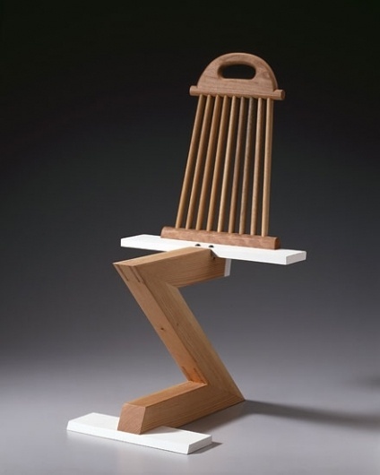 Rietveld Zig Zag Variation 15 – Thong Chair by Garry Knox Bennett — Chair Blog #zig #chair #bennett #design #zag #garry #art #rietveld #know