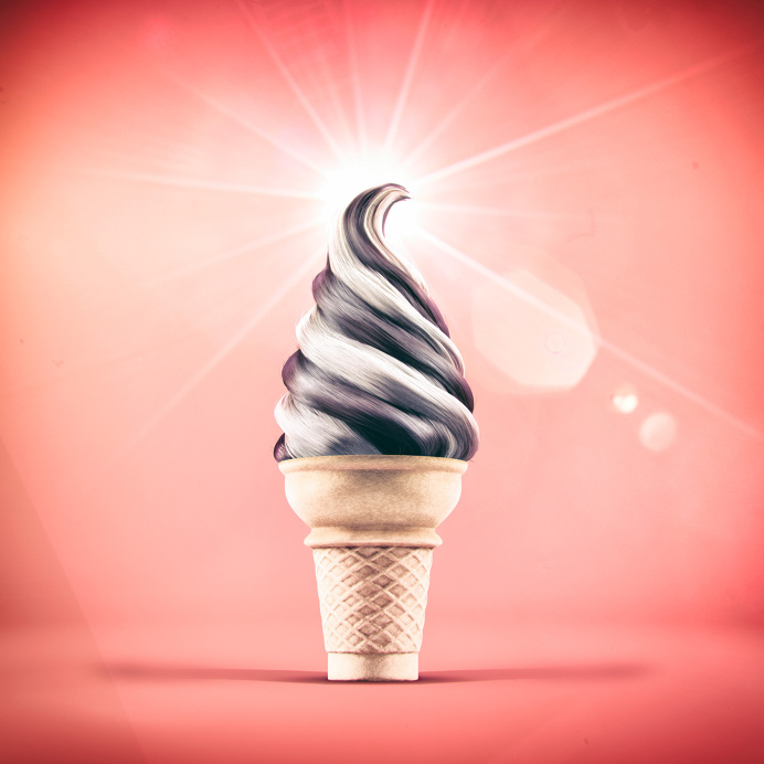 #IceProject #CGI #hairy #ice #postproduction #icecream #cone