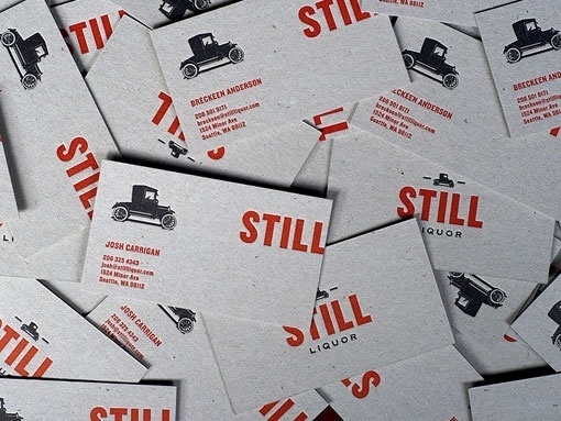 design work life » Javas Lehn: Still Liquor #logo #still #businesscard