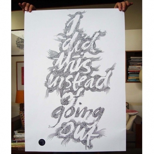 I Did This Poster - Prints | endemicworld.com #zealand #type #illustration #new