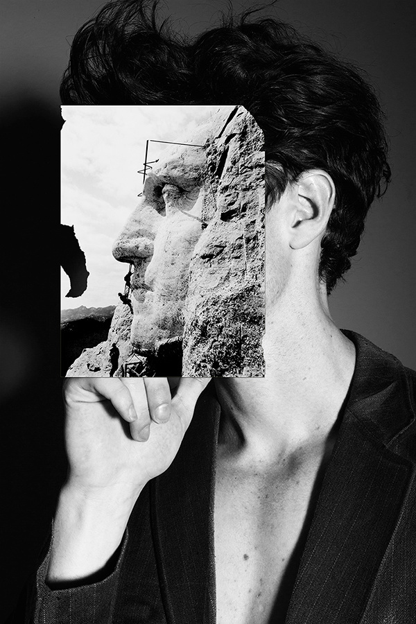 the thinker collage on Behance
