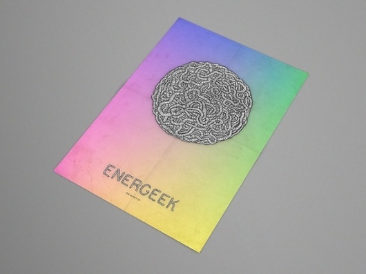 Energeek EP on the Behance Network #illustration #energeek #poster #gradient