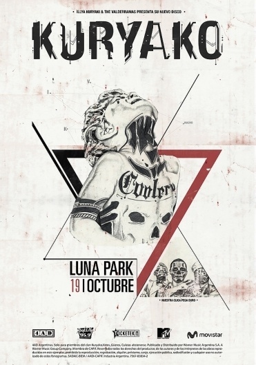 KURYAKO on the Behance Network #white #black #poster #and #music