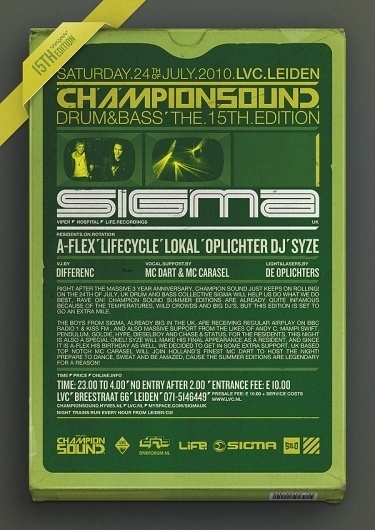 Champion Sound 15 - Flyer & Making-of on the Behance Network #typography