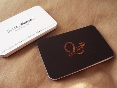 Dribbble - My Business Card by Elmar Haneveld #uv #card #business #spot