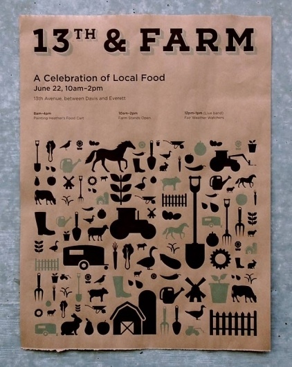 13th & FARM #print #icons #screen #farm #poster #po