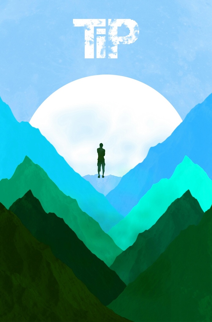 TiP - illustration #illustration #digitalart #graphiv #design #photoshop #art #moon #man