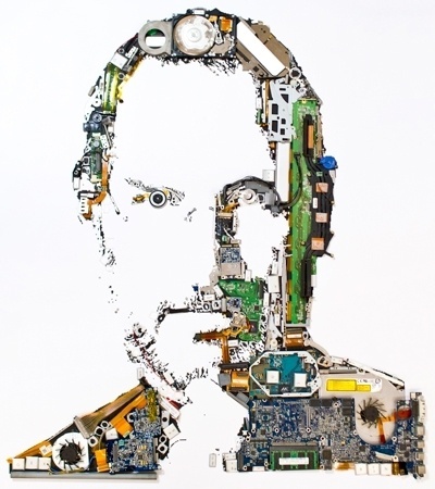 GEX - The work of Genis Carreras #macbook #steve #jobs #tribute #portrait #pro #parts