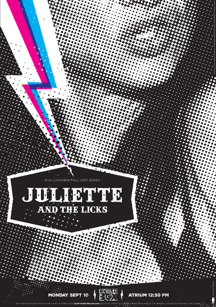 Juliette and the Licks - Gig Poster