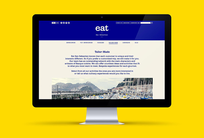 Eat San Sebastian by We are Rifle #brand design #web design #website