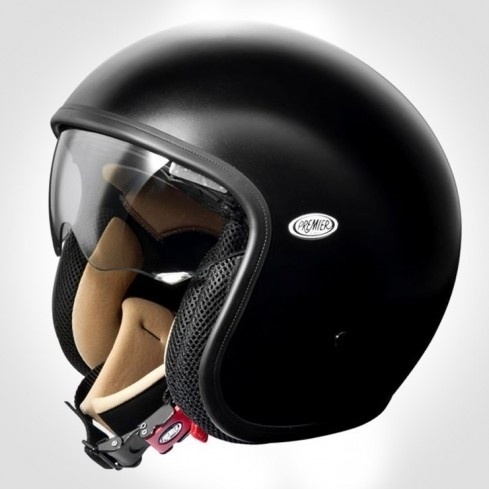 premier-jet-vintage-matt-black-1.jpg (489×489) #helmet #motorcycle