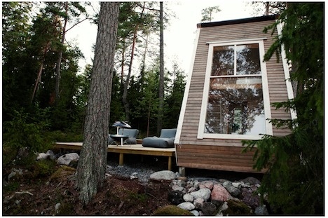 Robin Falck's Nido: A Finnish MicroCabin in the woods - Core77 #cabin #architecture