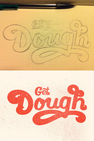 Get Dough by Nick Slater #inspiration #creative #lettered #personalized #design #illustration #logo #hand
