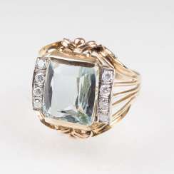 ''Vintage Aquamarin-Brillant-Ring''