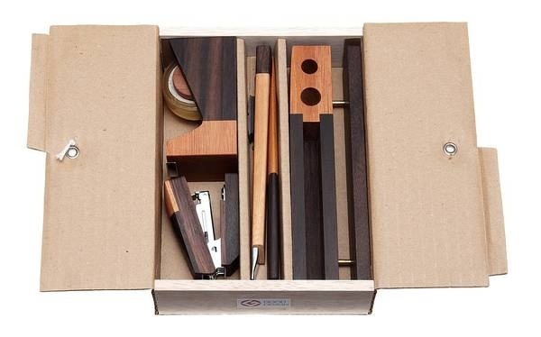 Wooden Luxury Deskset by Singgih Susilo Kartono #minimalist design #stationary set