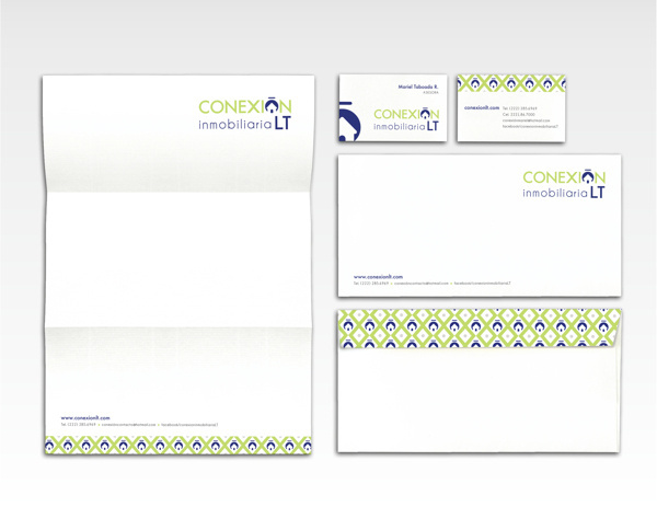 Conexión Inmobiliaria LT -Branding #branding #corporativa #corporate #identity #stationery #logo #papelera