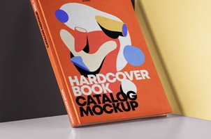 Psd Hardcover Book Catalog Mockup 3