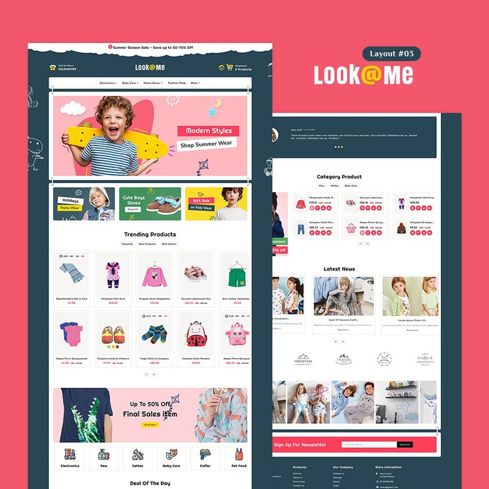 #LookMe #Kid #Toys - #MultiPurpose #Super Store - #Prestashop #Responsive #Theme | #TemplateTrip #eCommerce #Website #Design #Template