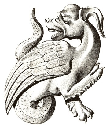 The LION & the CARDINAL #grotesque #carvings #gothic #wood #birds #medieval #beasts #animal