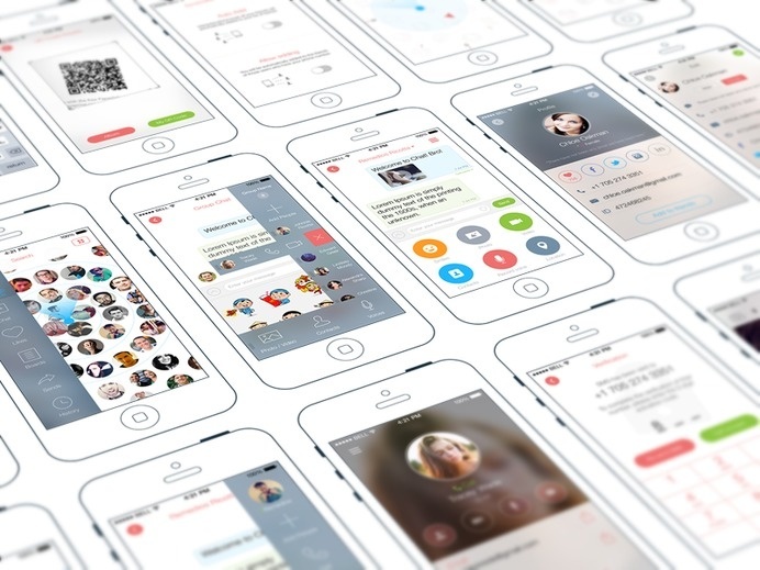 Chat iPhone App by Ramotion #user #inspiration #ux #ramotion #application #interface #ui #experience #iphone #app #mobile #gui
