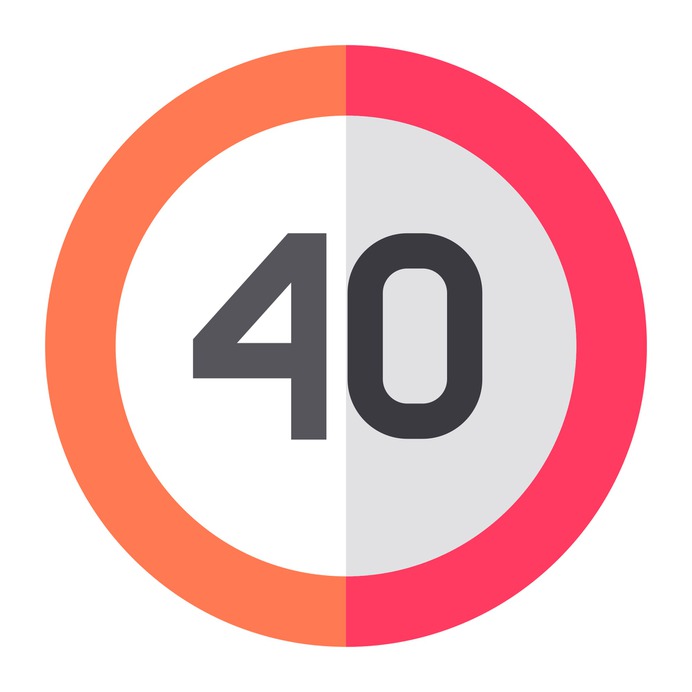 See more icon inspiration related to number, forty, road sign, signaling, signs and sign on Flaticon.