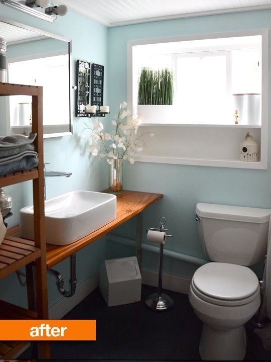 Before & After: A Bathroom Reno #small #bathroom